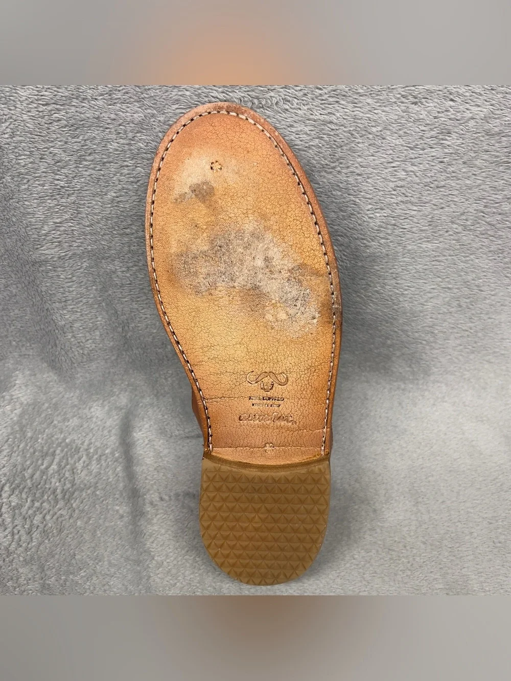 Astorflex Patnoflex Travel Stitch Loafer Men's Size 9 Tan Buffalo Leather Italy